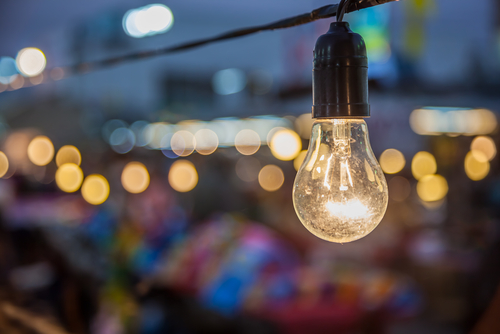 tungsten in lightbulb