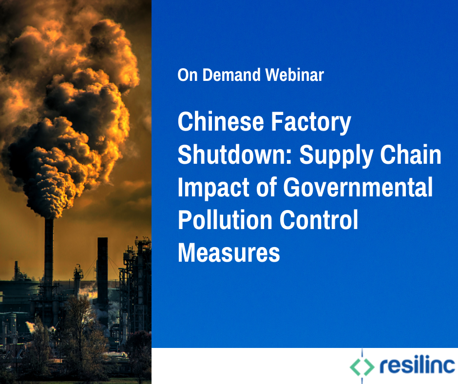 Chinese Factory shutdown