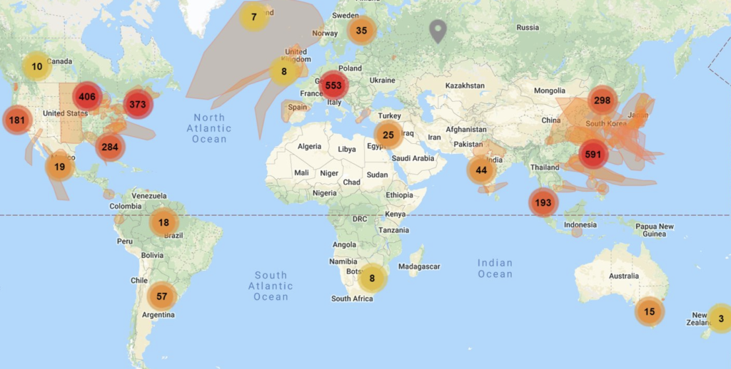 supply chain mapping - a view of a global supply chain 