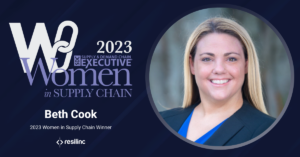 Read more about the article Resilinc’s Senior Director of Customer Success, Beth Cook, Selected for 2023 Women in Supply Chain Award