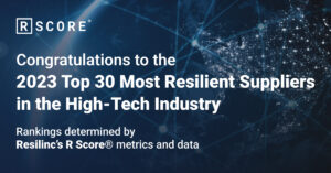 Read more about the article Resilinc Announces Top 30 Most Resilient Suppliers in the High-Tech Industry for 2023