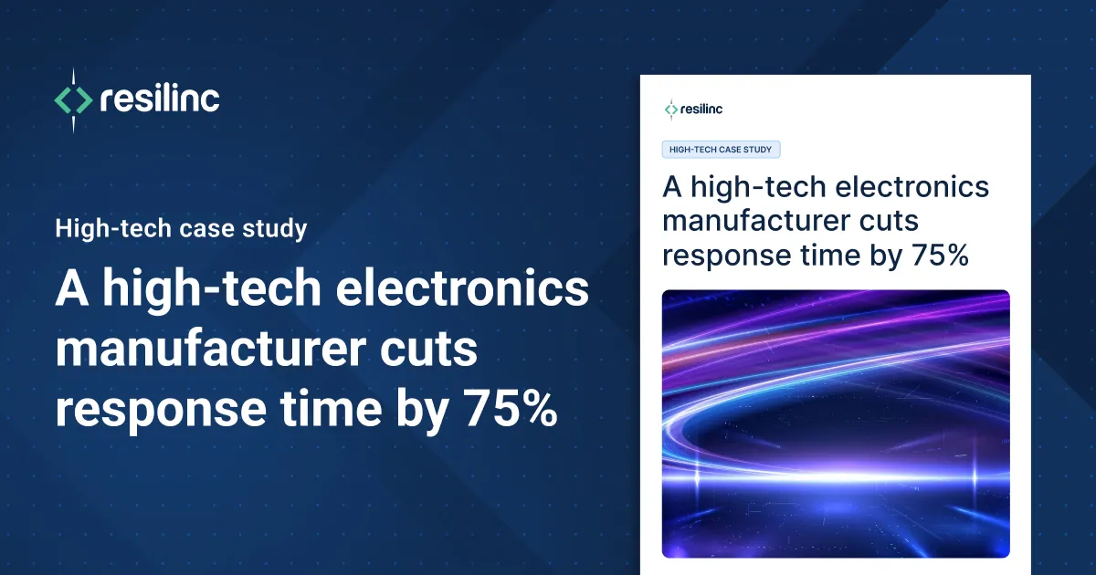 A High-Tech Electronics Manufacturer Cuts Response Time By 75% With Advanced Supply Chain Mapping Software-thumbnail