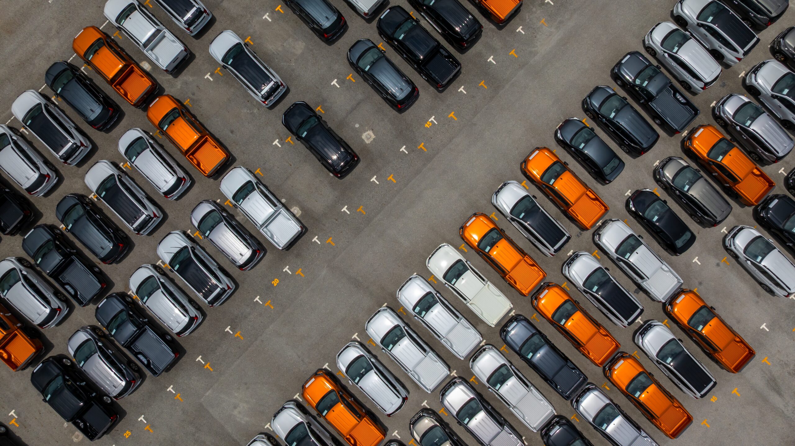 Automobiles in lot