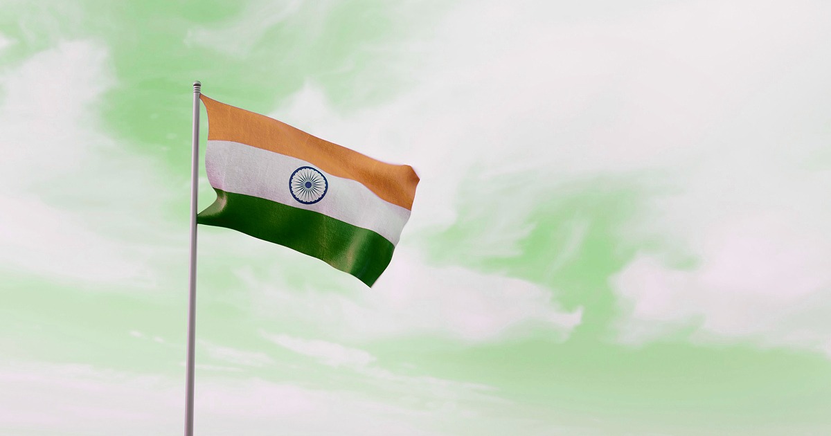 Image of the flag of India.