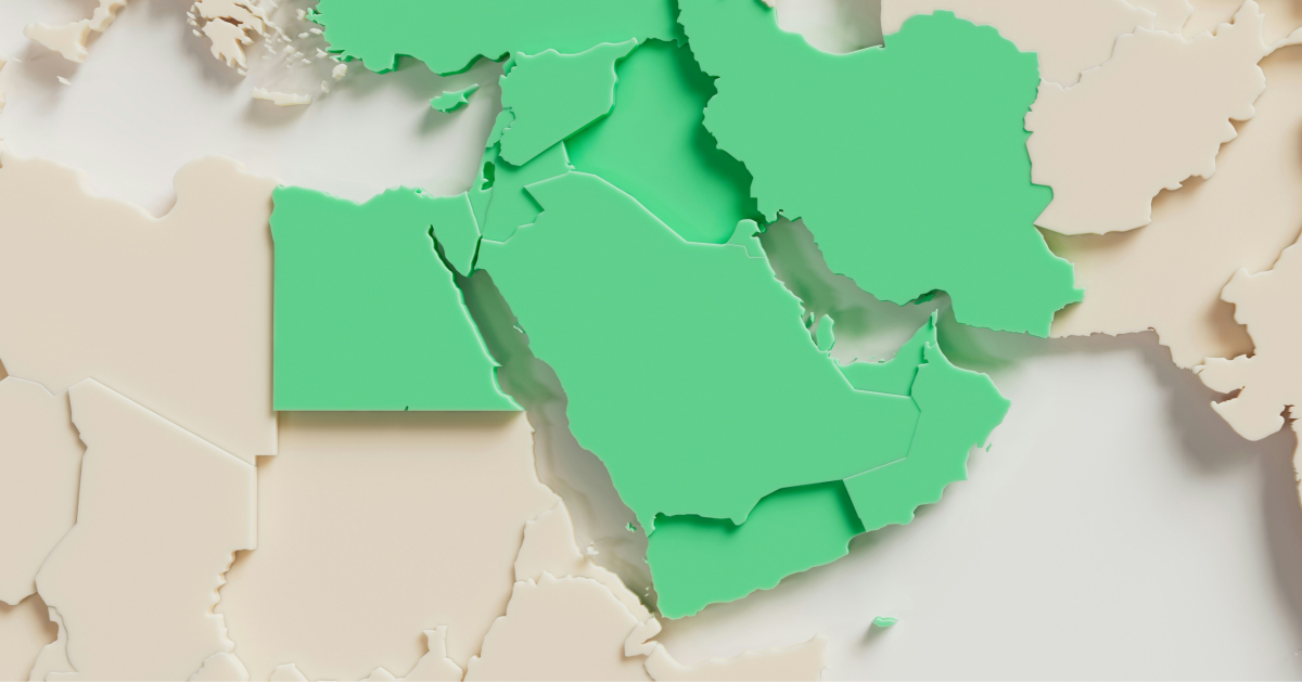 image of the Middle East map